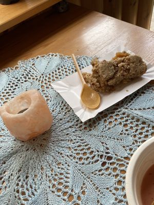 apple pie (tastes 5 times better than it looks )  at Bar Przygoda in Krakow