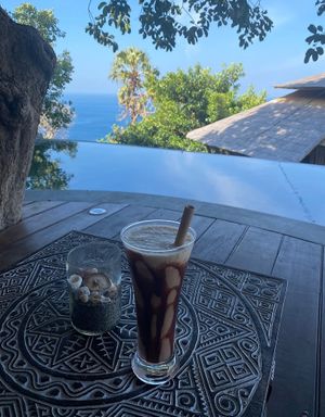 Coconut coffe milkshake  at Villas Bukit Lipah in Karangasem