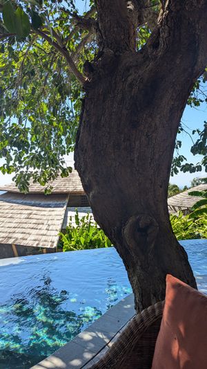 View from restaurant at Villas Bukit Lipah in Karangasem