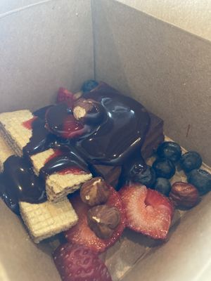 Tiramisu, but not traditional  at Pizza Verdura Sincera in Atlanta