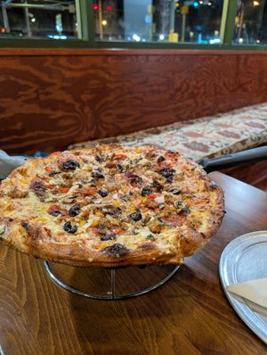 Supreme pizza special at Pizza Verdura Sincera in Atlanta