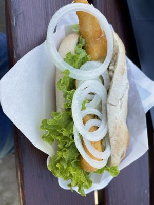 Vischbrötchen vegane „Garnele"  at Hafenidyll - Klink in Klink
