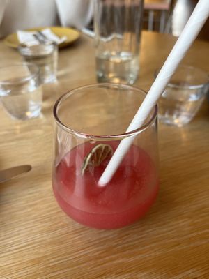 Cherry vanilla mezcal slushie margarita ❤️  at Bodega in Edinburgh