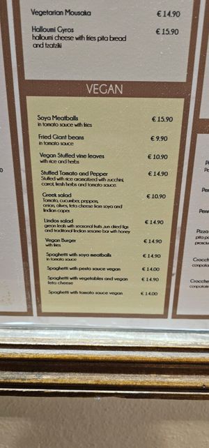  at Stefanos Restaurant  in Rhodes