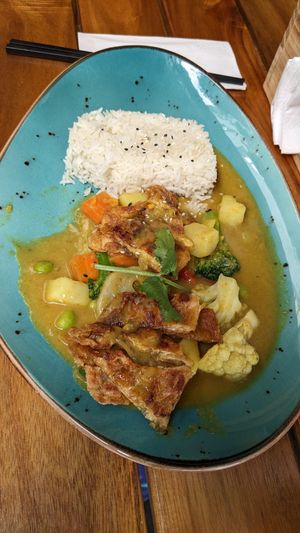 Coconut curry with yuba at Shiyu in Vienna