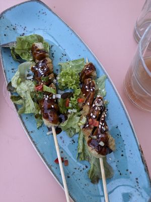 Seitan yakitori at Shiyu in Vienna