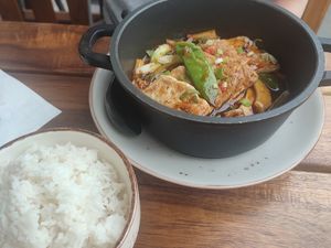 Sichuan tofu and rice at Shiyu in Vienna