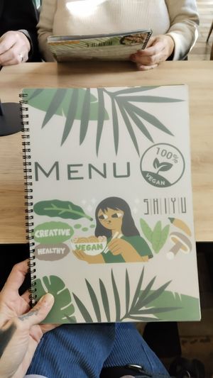 Menu at Shiyu in Vienna