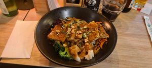 Tofu and peanut sauce bowl at Shiyu in Vienna