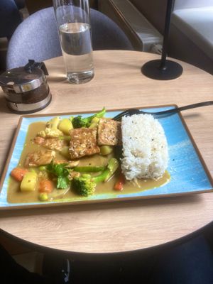 Rice with vegeatbles and tofu, thai style. at Shiyu in Vienna
