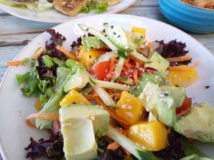 Avocado salad starter size at Shiyu in Vienna