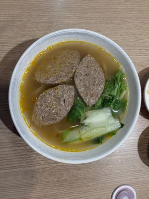 Vegan light broth beef noodle soupp  at Niu Yi Guan Beef Noodles - 牛易館牛肉麵 in Taipei