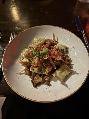 chantrelle agnolotti - soooo sooo good  at Salish Lodge & Spa in Snoqualmie