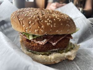 Chicken sandwich with bacon   at Mity Nice Cafe in Clearwater