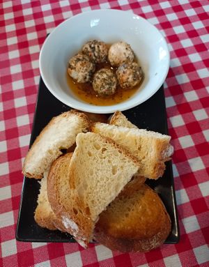 Queso vegano at El Fogón de Arcusa in Huesca