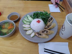 Vegan duck at Mr. Khang Vegan Deli in Nha Trang