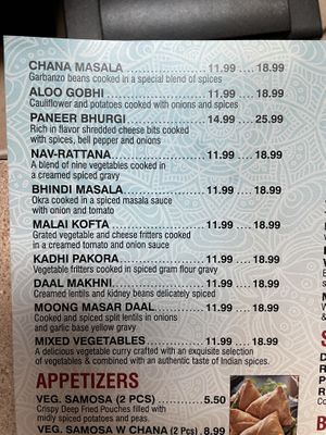   at Flavor of India in Needles