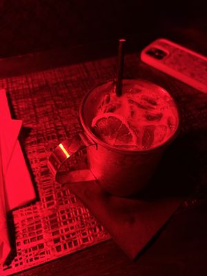 Tokyo mule  at Kaiju Noodle Bar in San Juan