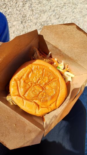 Korean burger at Mushroom Butcher in Dublin