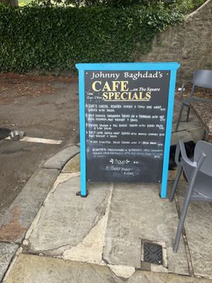   at Johnny Baghdad's Cafe On The Square in Ripon