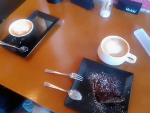 Cappuccino with oat milk at Zum durstigen Otter in Ottersberg