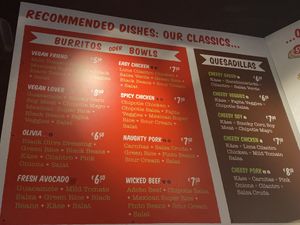 Dishes at Dolores Burritos in Berlin