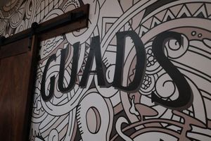 Art inside the building at Guads Tacos & Beer  in Davis