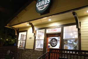 Outside the building at Guads Tacos & Beer  in Davis