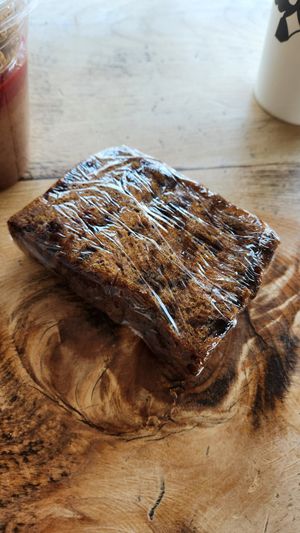 Vegan chocolate pumpkin loaf at Krave Coffee in Toronto