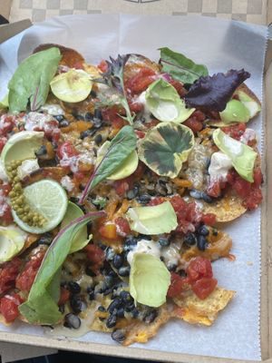 Dell’z vegan nachos at DellzVille in Charleston