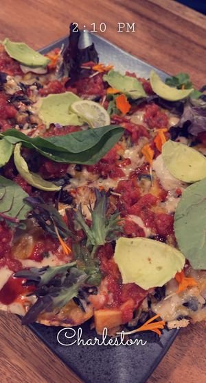 Vegan Nachos at DellzVille in Charleston