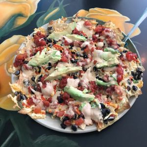 Vegan Nachos - Delicious!!! at DellzVille in Charleston