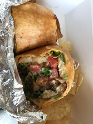 Vegan cordon blue at DellzVille in Charleston