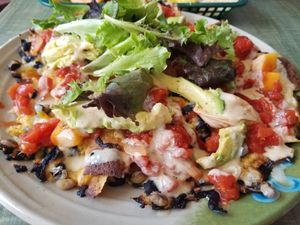 Vegan Nachos at DellzVille in Charleston