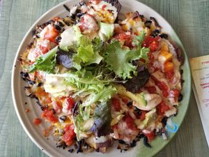 Vegan Nachos at DellzVille in Charleston