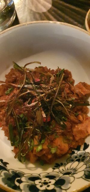 Tofu and fake meat at Ron Gastrobar Oriental in Amsterdam