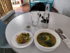 Crema de ajiaco, deliciosa. at Pasiphiku Anapoima in Cundinamarca