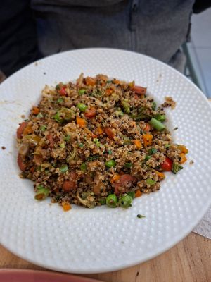 Peruvian meal veganised at El Veggie - Centro  in Arequipa