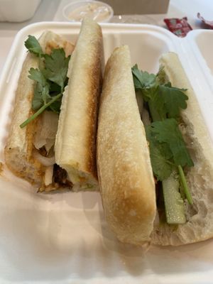 Falafel banh mi  at La Tour Cafe - Queen St in Honolulu