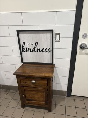 Nice touch in bathroom  at Willows & Pine in Oakland