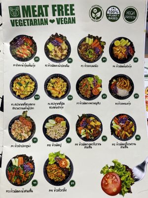 New vegan offerings as of May 2025  at Feel Good Cafe in Phitsanulok