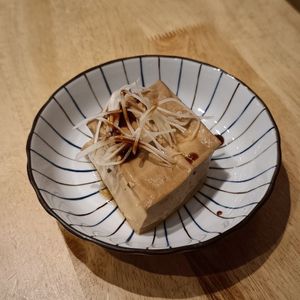 Stewed Tofu 滷豆腐.  A very tasty piece of tofu with tasty flavours nicely absorbed from stewing. at Miao Guanyin - 妙觀音素食 - Zhongzheng District in Taipei
