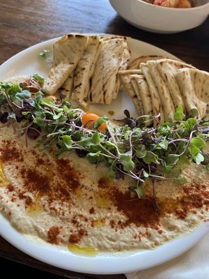 Hummus plate (ask for no feta)  at The Daily Kitchen & Bar in Richmond