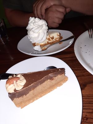 Key lime pie and vegan GF peanut butter cheezecake at The Daily Kitchen & Bar in Richmond