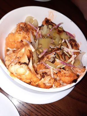 Vegan gf buffalo cauliflower - app at The Daily Kitchen & Bar in Richmond