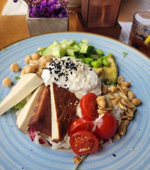 Vegan Buddha Bowl at Platzhirsch in Pforzheim