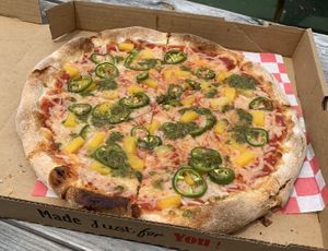 Yoda best - housemade pizza sauce, vegan cheese, pineapple, fresh jalapeno, cilantro vinaigrette at Pizzeria Don Luca in Wilmington