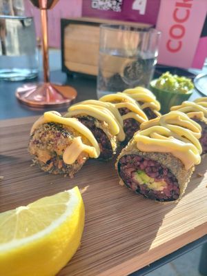California rolls at Vegan Sushi Bar - Arnhem in Arnhem