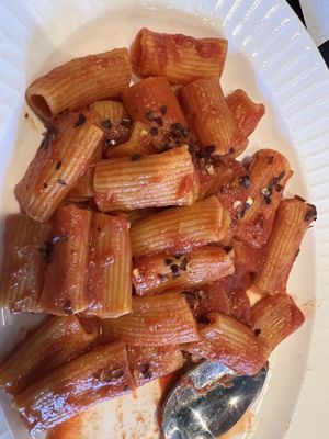 Rigatoni marinara  at BASTA Pasteria in Murray