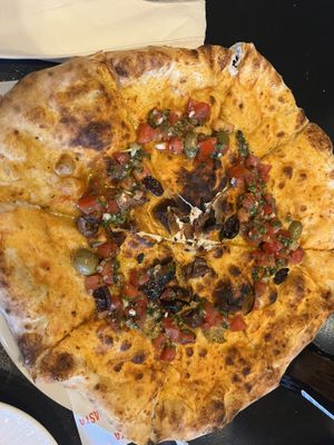 Bruschetta pizza  at BASTA Pasteria in Murray